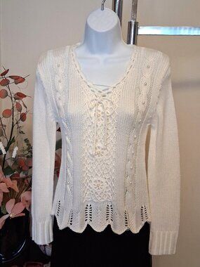 High Quality Cardigan Lightweight Crochet Sweater White Soft Spring Knitwear 6